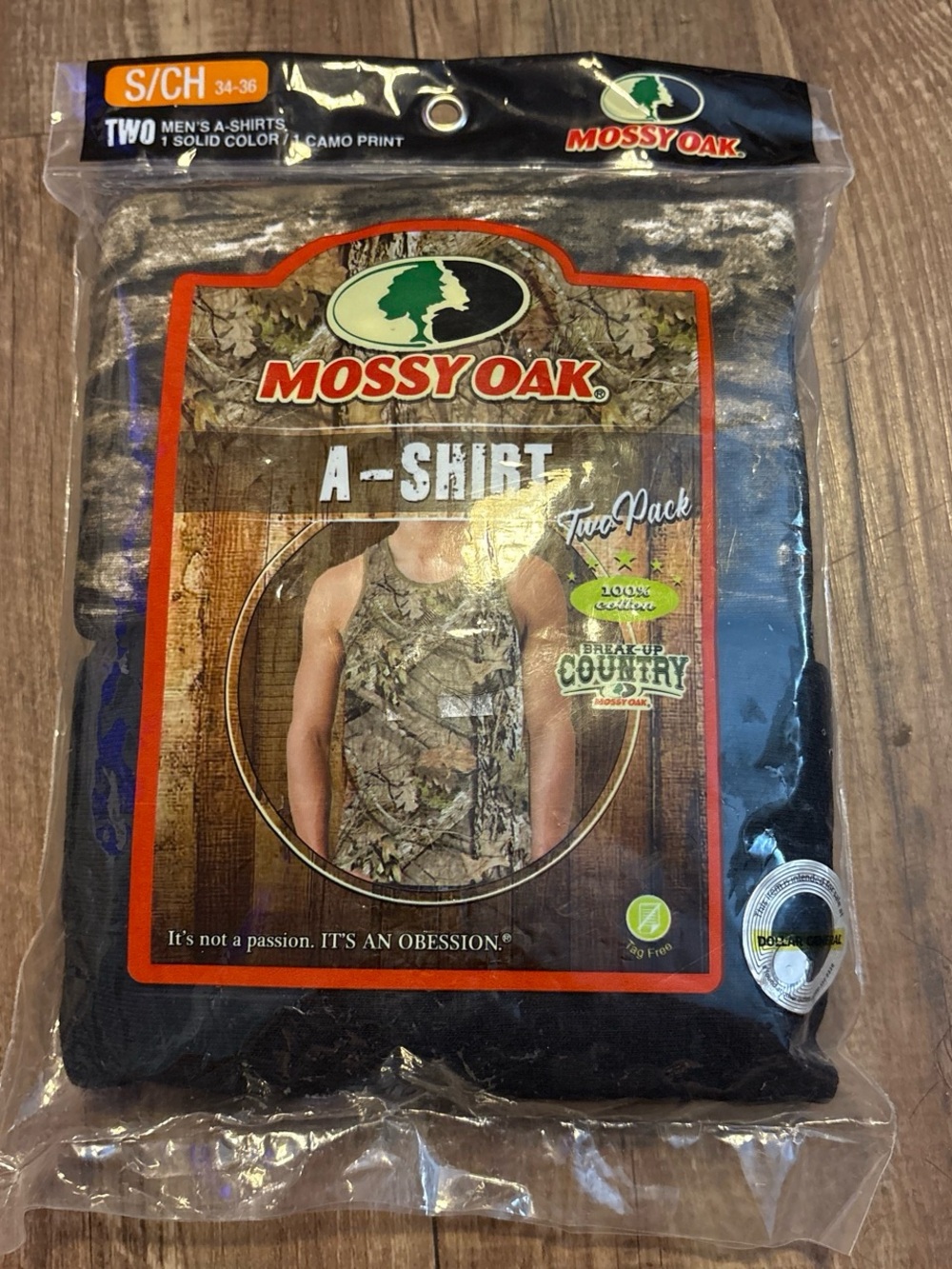 Mossy Oak Men’s Camouflage Tank Top – Black & Green Camo